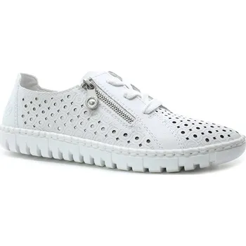 Dámské polobotky RIEKER M2300-80 white, dámské letní polobotky vel.40