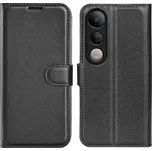 Litchi knížkové pouzdro na Vivo V50 Lite 4G/5G - černé