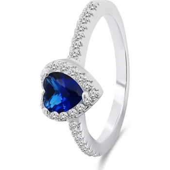 Prsten Brilio Silver Romantický stříbrný prsten Srdce RI047WB 58 mm + 2 měsíce na vrácení zboží