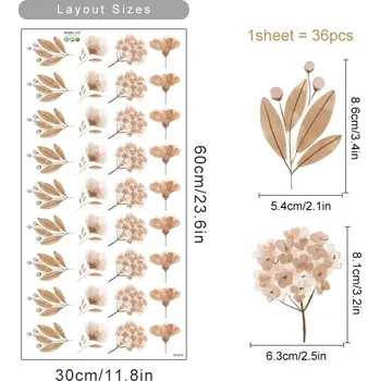 Samolepící dekorace Boho květinové samolepky na zeď pro děti | dětské samolepky, dekorace stěny - SL623A
