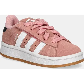 Dívčí tenisky Dětské semišové sneakers boty adidas Originals CAMPUS 00s růžová barva, JP5513 39X, EUR 19