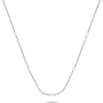 Náhrdelník Brilio Silver Stříbrný náhrdelník s bílými kuličkami NCL112W + 2 měsíce na vrácení zboží