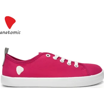 Chlapecké tenisky Barefootové tenisky Anatomic ALL IN STARTER A10 tmavě růžová s bílou podrážkou Velikost: 38