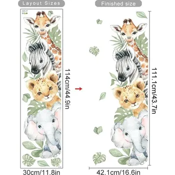 Samolepící dekorace Dětské samolepky džungle na zeď | Samolepky na zeď, Dětská dekorace - SL6659B