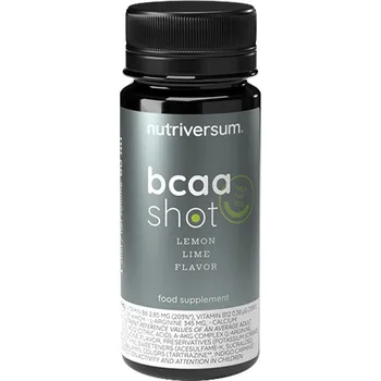Aminokyselina Nutriversum BCAA Shot 60 ml Příchuť: citron limetka