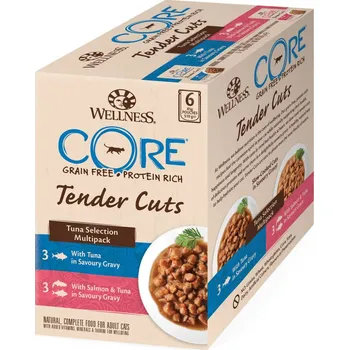 Krmivo pro kočku Wellness CORE Tender Cuts Tuna Selection Multipack