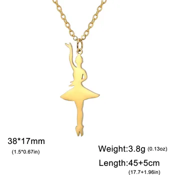 Náhrdelník Cazador náhrdelník s tanečnicí z oceli | šperky - Styl G-G