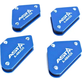 Úhlové magnety víceúhlové mini, nosnost 4 kg, sada 4 ks - ASTA A-4MAG9