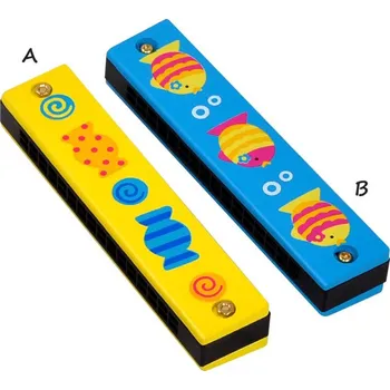 Hudební nástroj pro děti Hm studio Harmonika - Žlutá