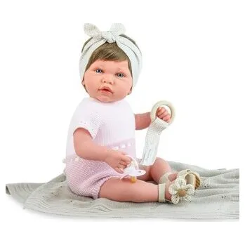 Panenka Lalka hiszpańska Reborn Ane Vichy Flower... 45cm