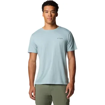 Pánské tričko Columbia PFG Uncharted™ Graphic Tee M 2120781461 - crushed blue heather/pfg swamp XXL