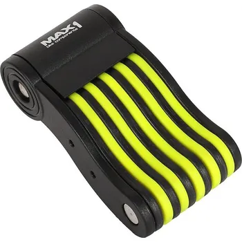 Příslušenství pro cyklistiku Skládací zámek MAX1 Force 680 mm zeleno/černý