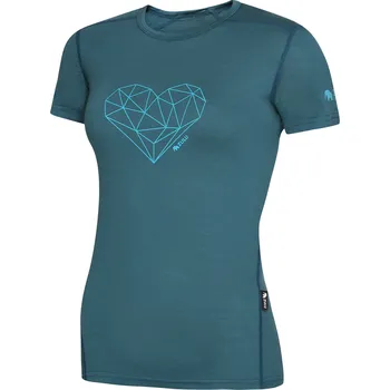 Dámské tričko Dámské triko Zulu Merino 160 Short Heart Velikost: XL / Barva: modrá