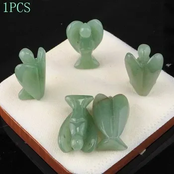 Anděl strážný přírodní kámen | domácí dekorace 1 ks - Přírodní avanturín