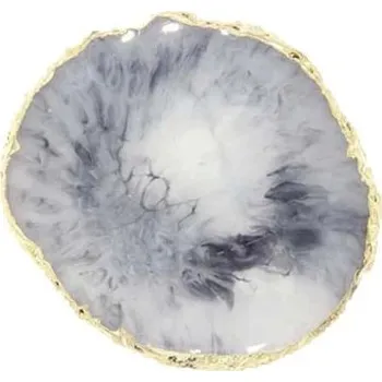 Šperkovnice Barevný pryskyřicový tácek na šperky | miska na šperky, odkládací tácek - Šedá