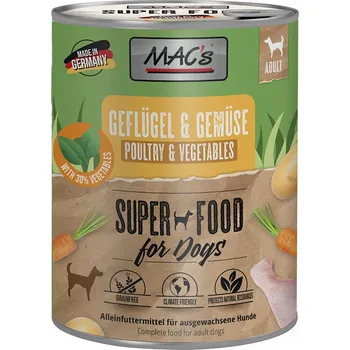 Krmivo pro psa 24x800g MAC's - drůbeží a zelenina