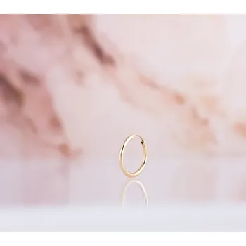 Náušnice Lillian Vassago Celozlatá jemná kruhová náušnice 1,5 cm LLV31-GER008/1 Barva zlata: Žlutá