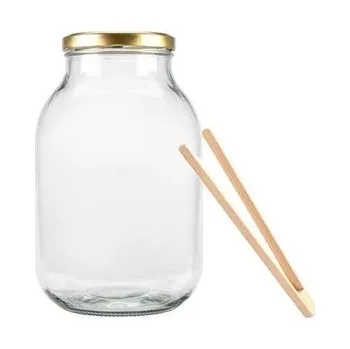 Zavařovací sklenice DuraHome Sklenice 3L, pr.100 s víčkem + kleště