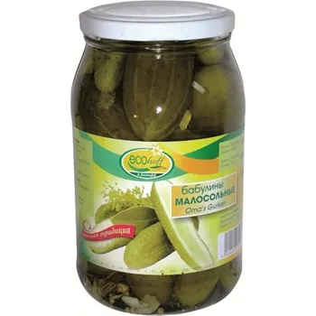 konzervovaná zelenina Nakládané okurky Babuliny 420 g Ecohoff