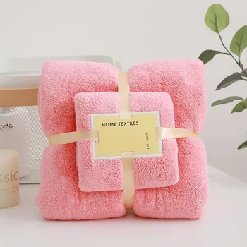 Luxusní osušková rychleschnoucí sada | Osuška set, Koupelnová osuška - Růžový