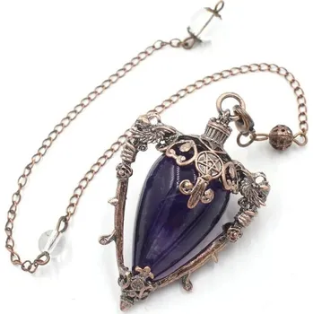 Přírodní kámen Kyvadlo z přírodního kamene pro věštění | věštecký nástroj - Ametyst 2