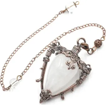 Sběratelství Kyvadlo z přírodního kamene pro věštění | věštecký nástroj - Skalní krystal 2