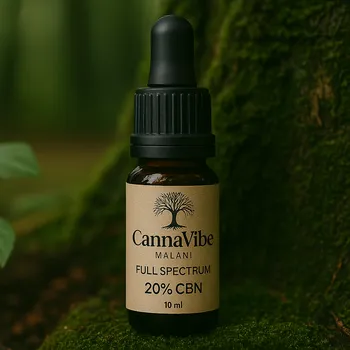 CBD CannaVibe Malani Full Spectrum Olej 20% CBN pro Klidný Spánek