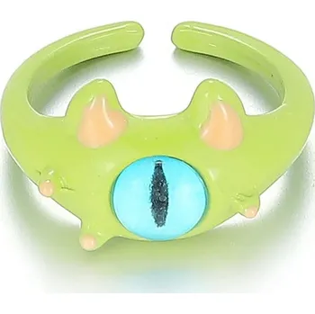 Prsten Vtipný prsten se zvířecím motivem a očima | dámský prsten, kočičí šperk - HS1263-2