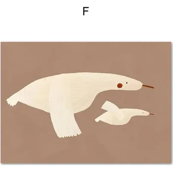 Plakát Boho plakát do dětského pokojíčku | dětský obraz, retro poster - F , 13 x 18 cm bez rámu