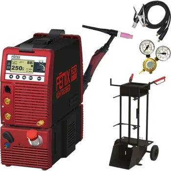 Svářečka Kühtreiber FĒNIX 250 PFC AC/DC + Hořák + Kabely + Ventil + Vozík