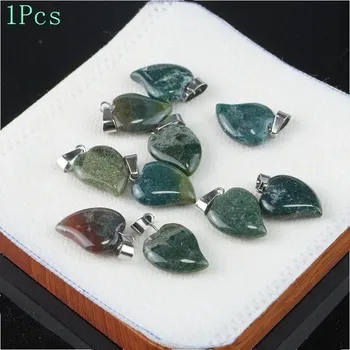 Přívěsek Přívěsek srdce z přírodního kamene | kamenný šperk 1 ks - Přírodní achát indický