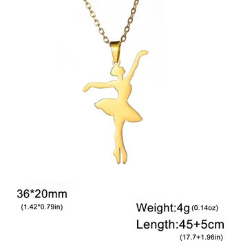 Náhrdelník Cazador náhrdelník s tanečnicí z oceli | šperky - Styl K-G