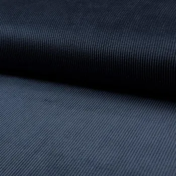 Manšestr WASHED tmavě modrý, š.145