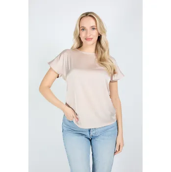 Cotonella volné tričko s krátkým rukávem pudrově růžové - COTPOPI/pudrová růžová / M COT5M001