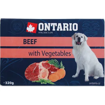 Krmivo pro psa Vanička Ontario hovězí se zeleninou 320g