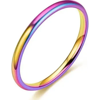 Prsten Ocelový prsten pro páry hladký | snubní prsten, módní šperk - vícebarevné 2mm , 7