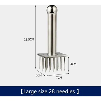 Nerezový masový tenderizér pro měkké maso | Naklepávač masa, kuchyňské kladivo - velký