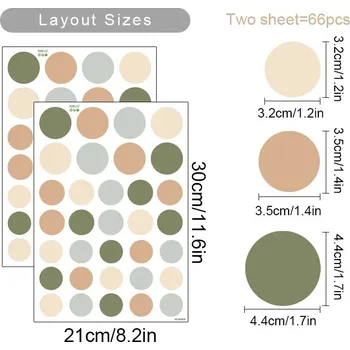 Samolepící dekorace Boho samolepka na zeď- žirafa, slon, puntíky | dětská dekorace, vinylová samolepka - SL6650A