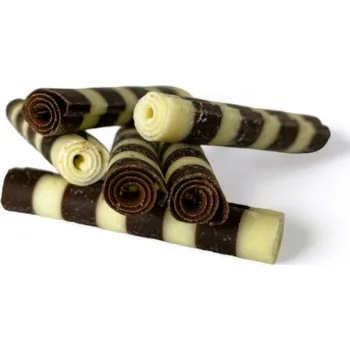 Čokoláda Smet Chocolaterie Čokoládové trubičky twister Zebra 60g