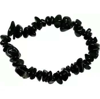 Náramek Sekaný náramek z černého obsidiánu – přírodní ochranný kámen