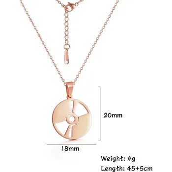 Přívěsek Cazador hudební přívěsek | šperky - Diskově růžová