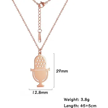 Přívěsek Cazador hudební přívěsek | šperky - Mikrofon-růžový