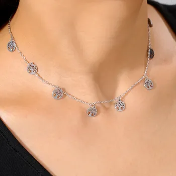 Náhrdelník Náhrdelník s přívěskem | Dámský šperk - Strom života – ocel