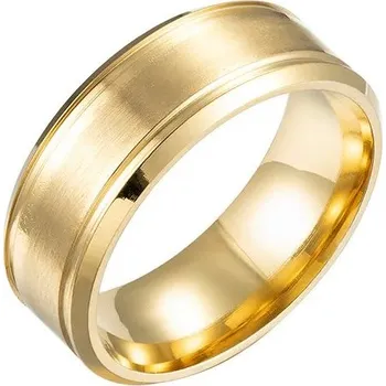 Prsten Matný pánský snubní prsten z oceli | pánský prsten, snubní prsten - 801 zlatých , 12