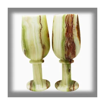 Ex Herbis AHDL Onyxo Multigreen onyx sada 2 pohárků 7,5 x 20 cm