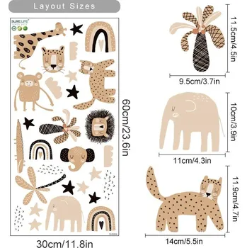 Samolepící dekorace Boho dětské samolepky na zeď | nálepky, dekorace - SL6358A