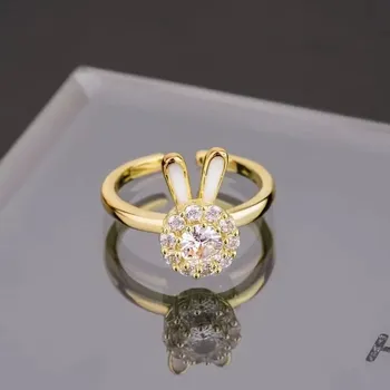 Prsten Nastavitelný prsten se zirkonem | zásnubní prsten, svatební prsten - B