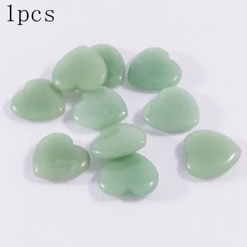 Přírodní kámen Přírodní kámen srdce multicolor | Dekorační krystal 1 ks - Přírodní avanturín , 1ks 20x6mm