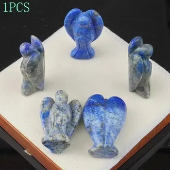 Anděl strážný přírodní kámen | domácí dekorace 1 ks - Přírodní lapis lazuli