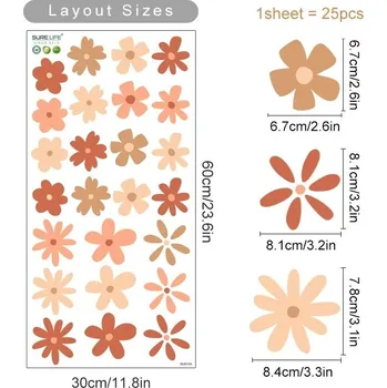 Samolepící dekorace Boho dětské samolepky na zeď | nálepky, dekorace - SL6315A